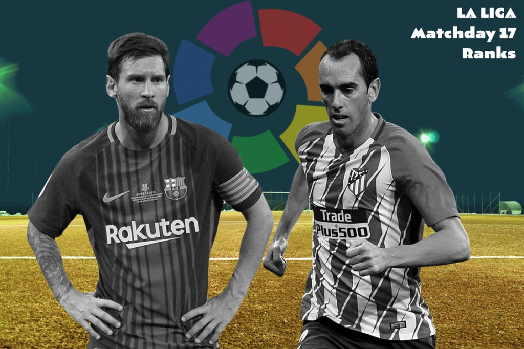 La Liga Matchday 17&nbsp;Rankings